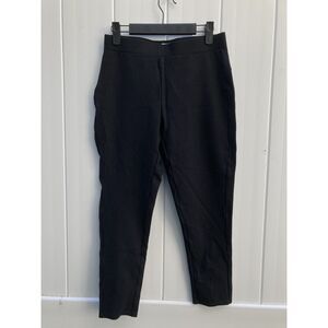 Kay Unger Women’s Small Pants Pullon Skinny Ankle Nylon Black Workwear Waist 26